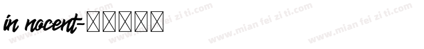 in nocent字体转换